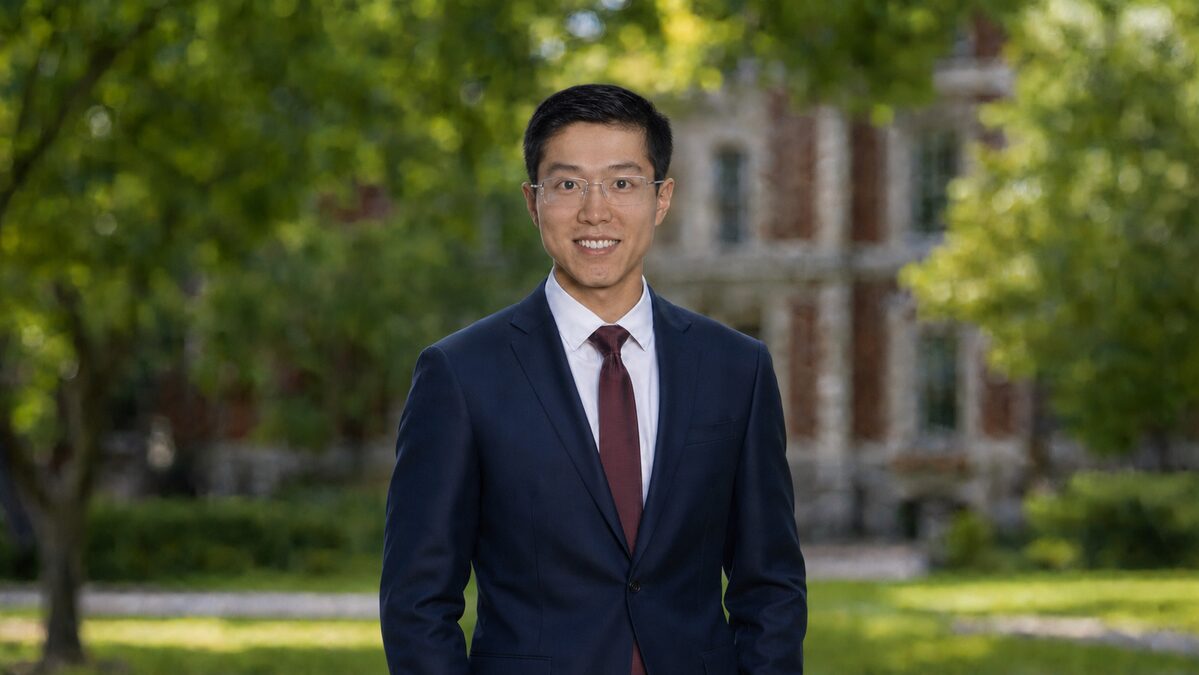Portrait of Xia Zhao outdoors
